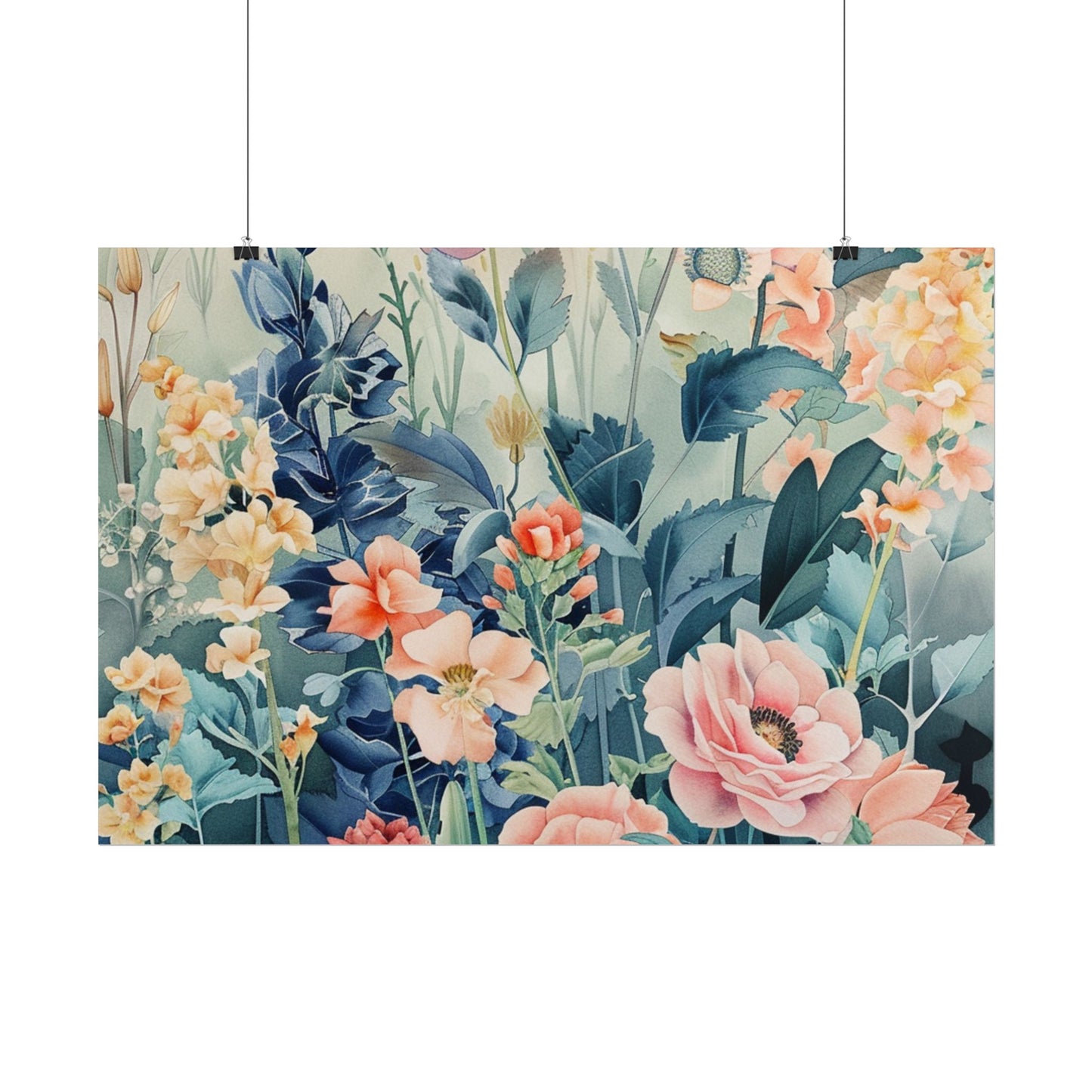 Vintage Floral Botanical Poster — Rolled Wall Art Print