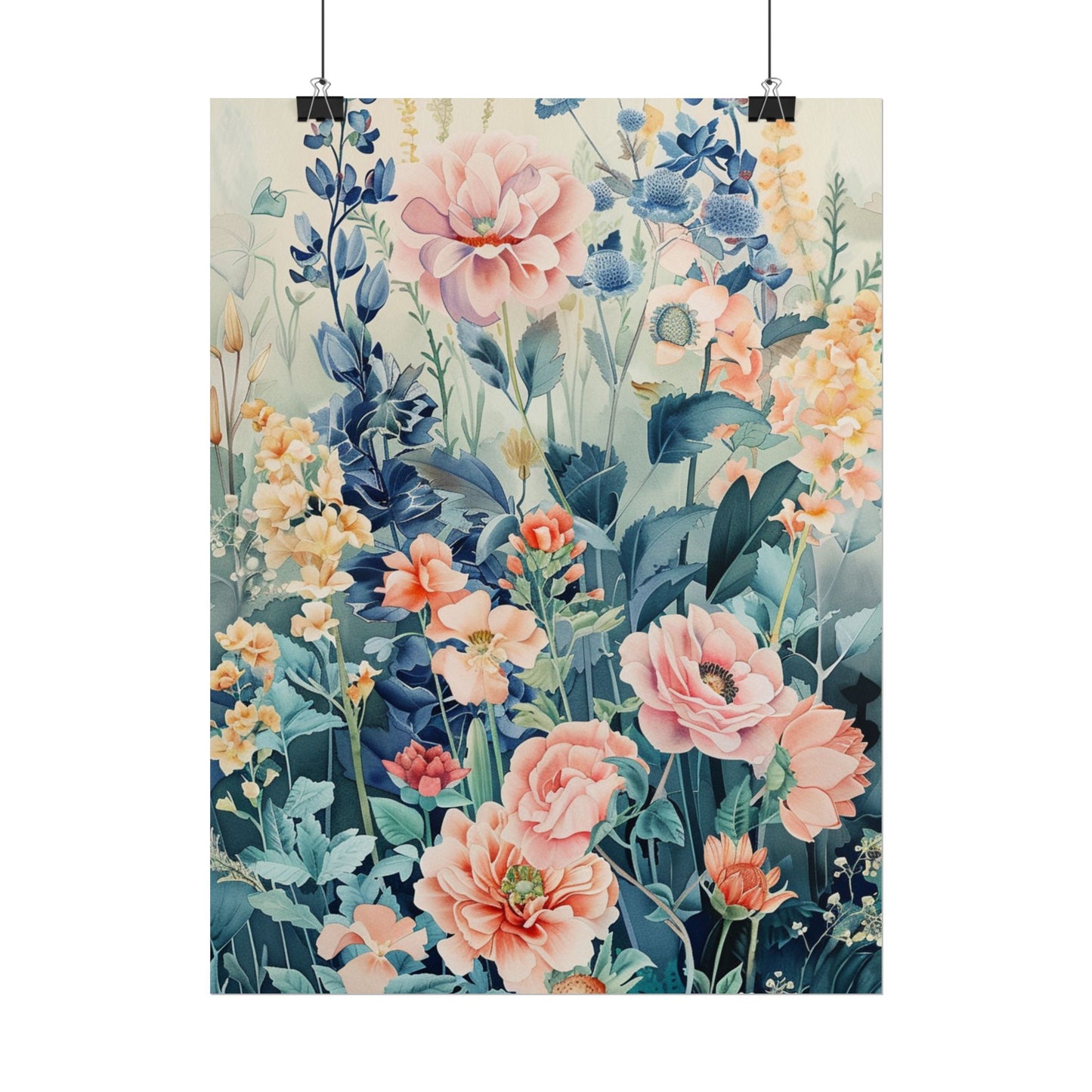 Vintage Floral Botanical Poster — Rolled Wall Art Print