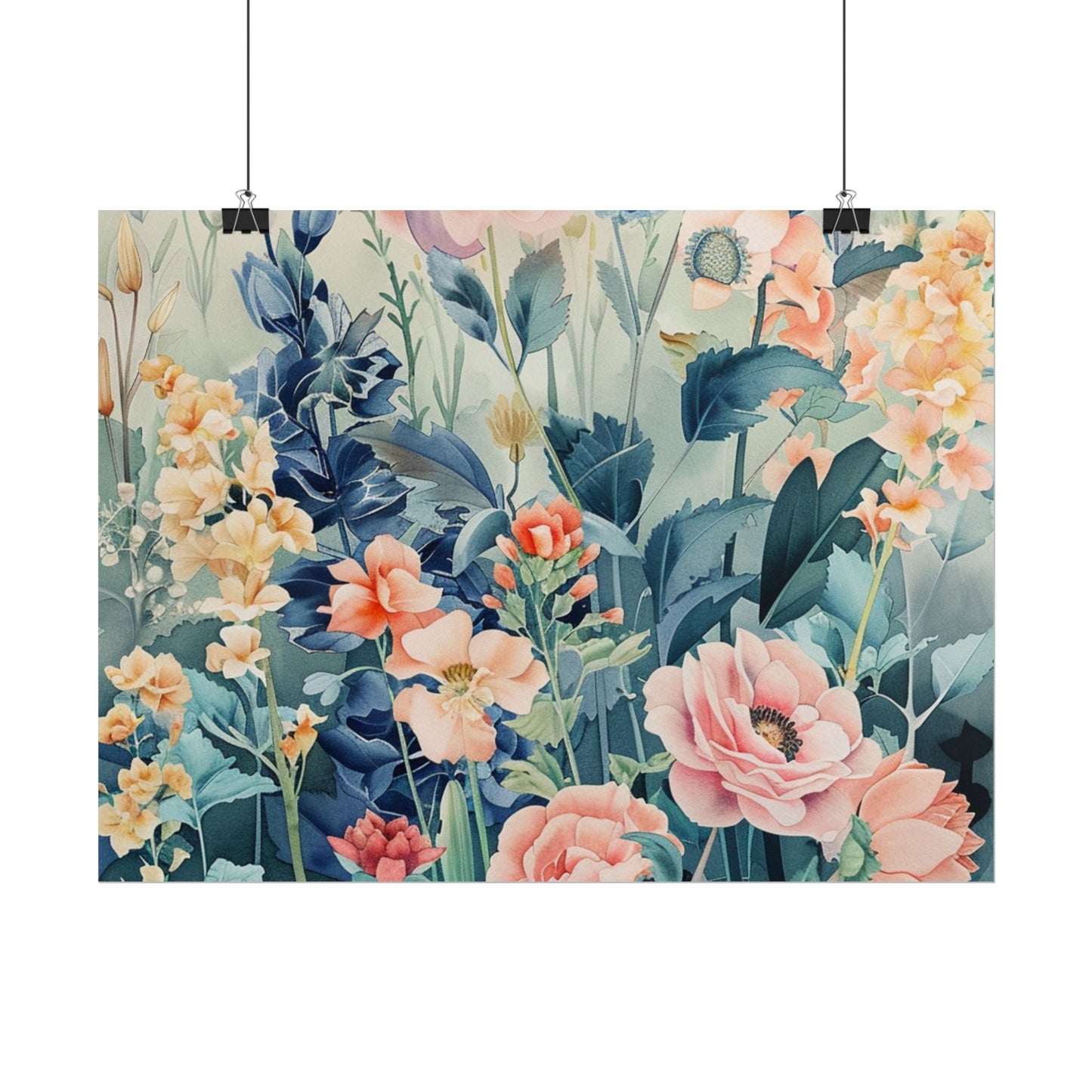Vintage Floral Botanical Poster — Rolled Wall Art Print