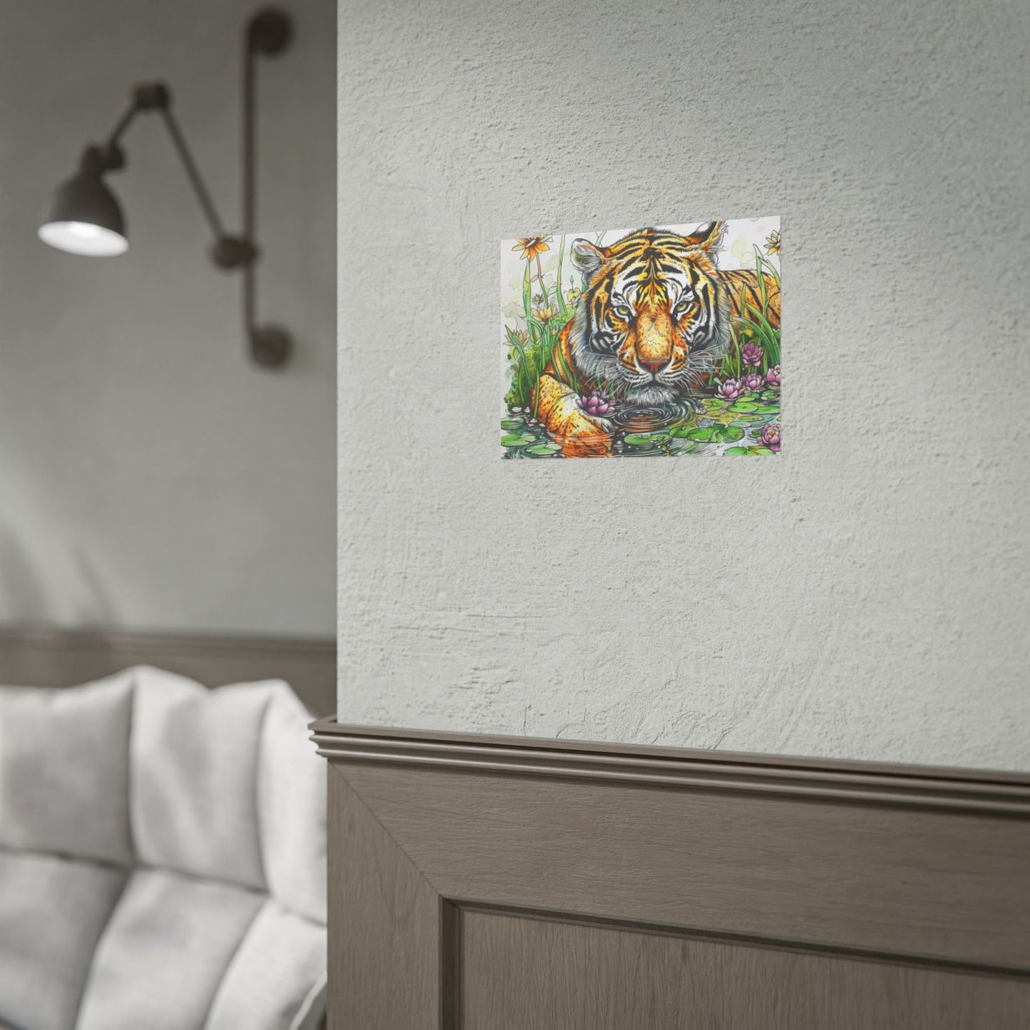 Tiger Illustration Poster — Rolled Art Print