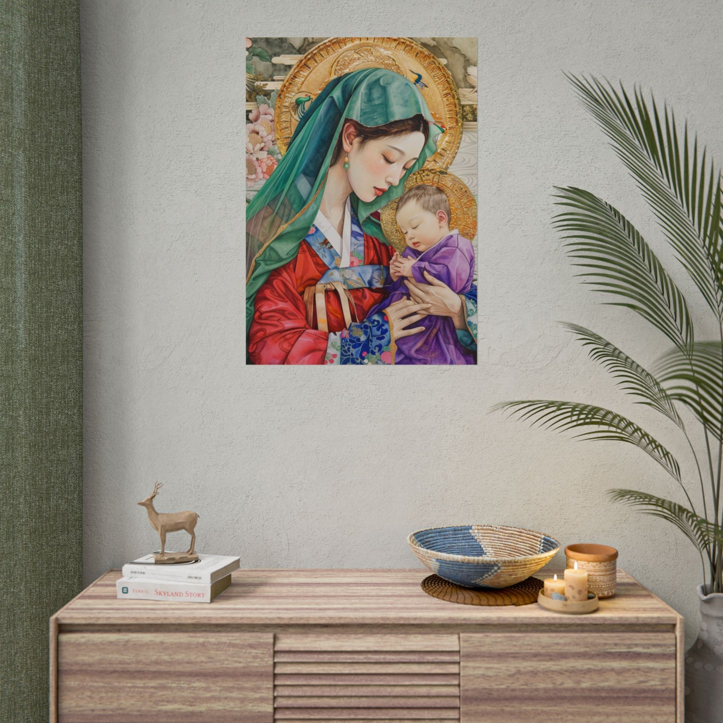 Madonna and Child Poster — Elegant Religious Art Print (Rolled Poster)