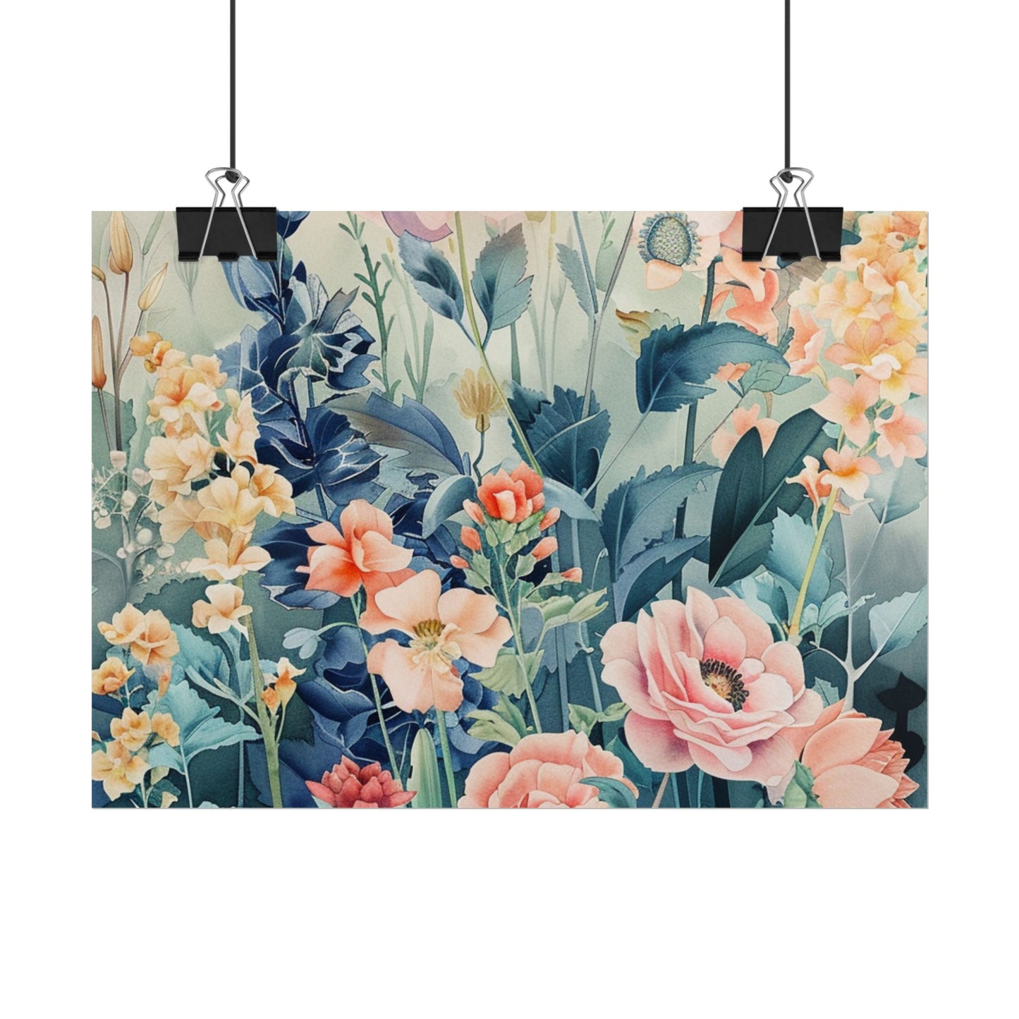 Vintage Floral Botanical Poster — Rolled Wall Art Print