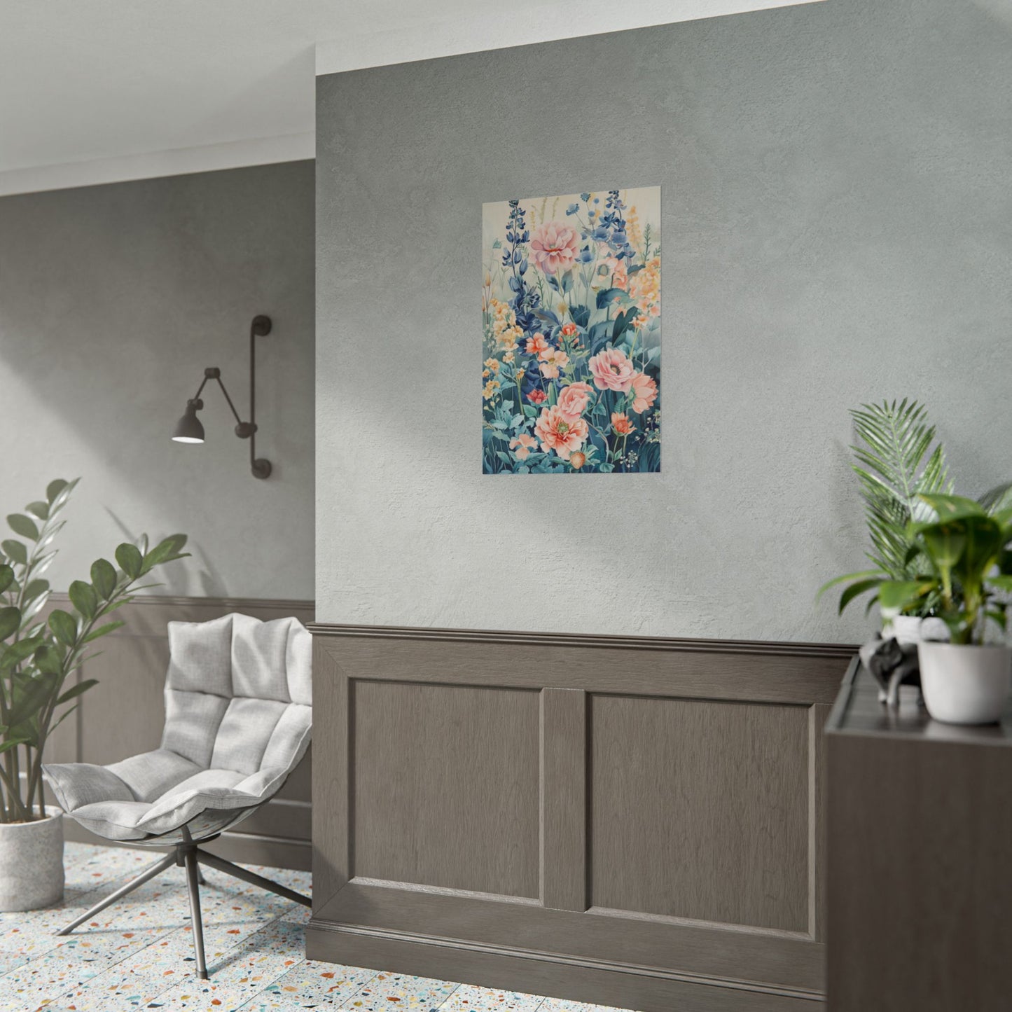 Vintage Floral Botanical Poster — Rolled Wall Art Print
