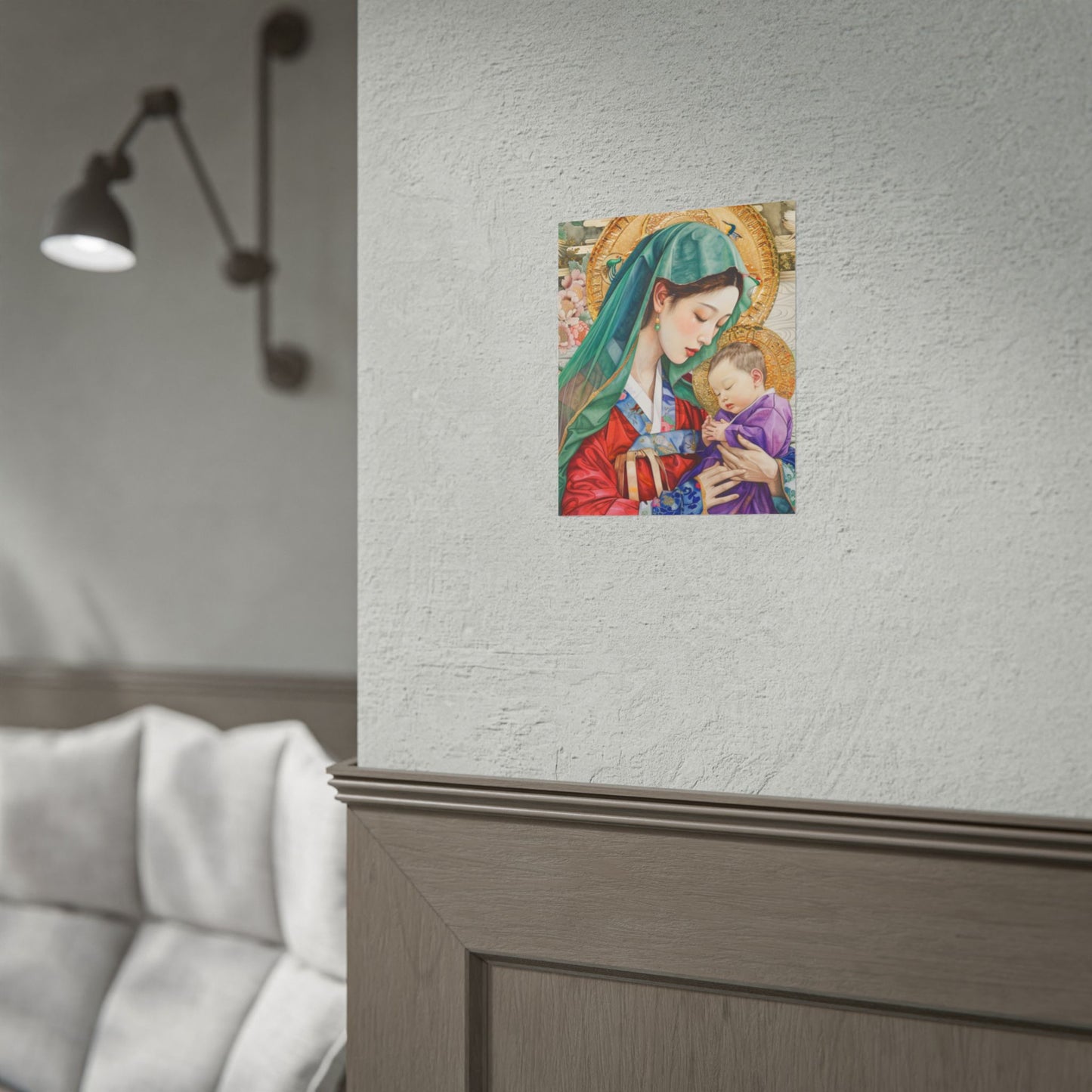 Madonna and Child Poster — Elegant Religious Art Print (Rolled Poster)