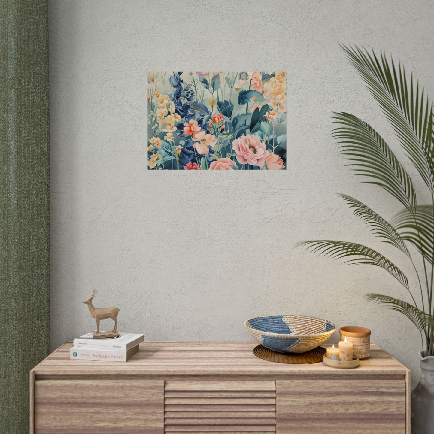 Vintage Floral Botanical Poster — Rolled Wall Art Print