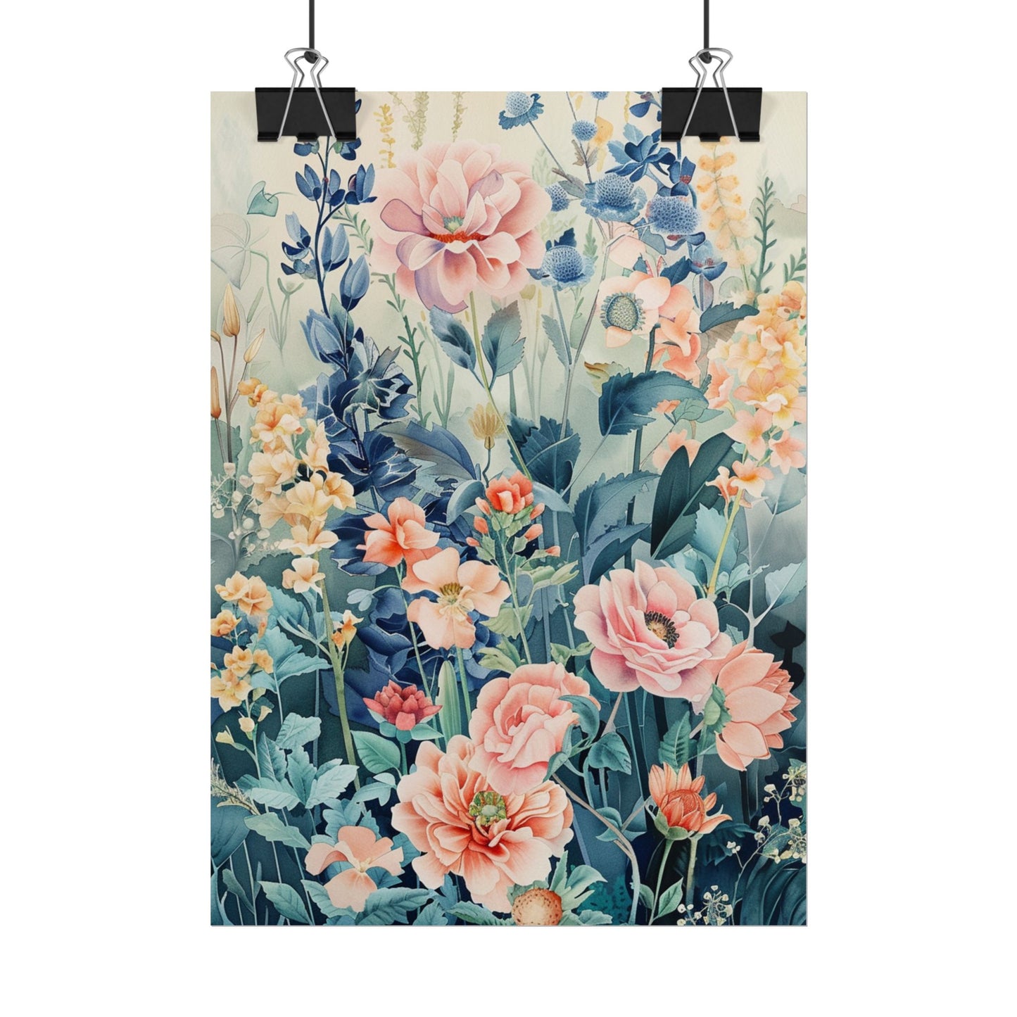 Vintage Floral Botanical Poster — Rolled Wall Art Print