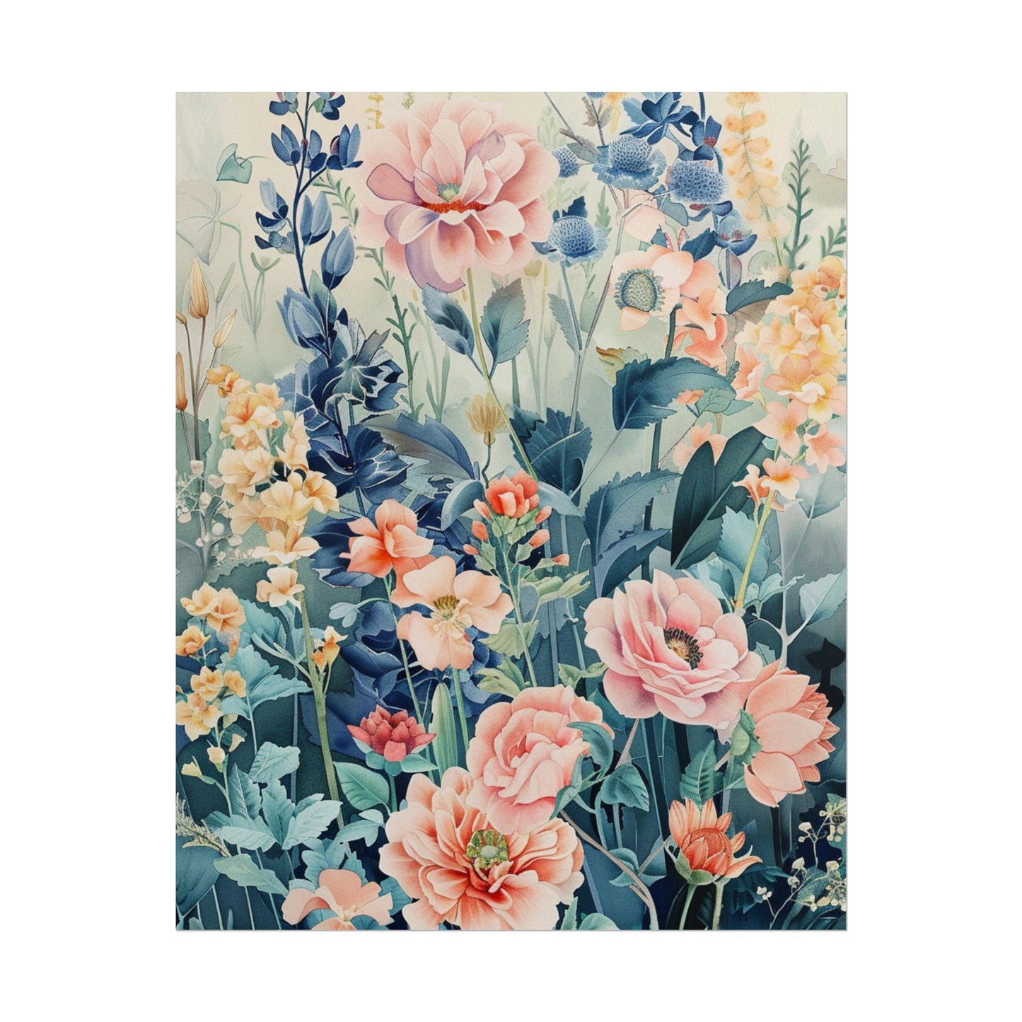 Vintage Floral Botanical Poster — Rolled Wall Art Print