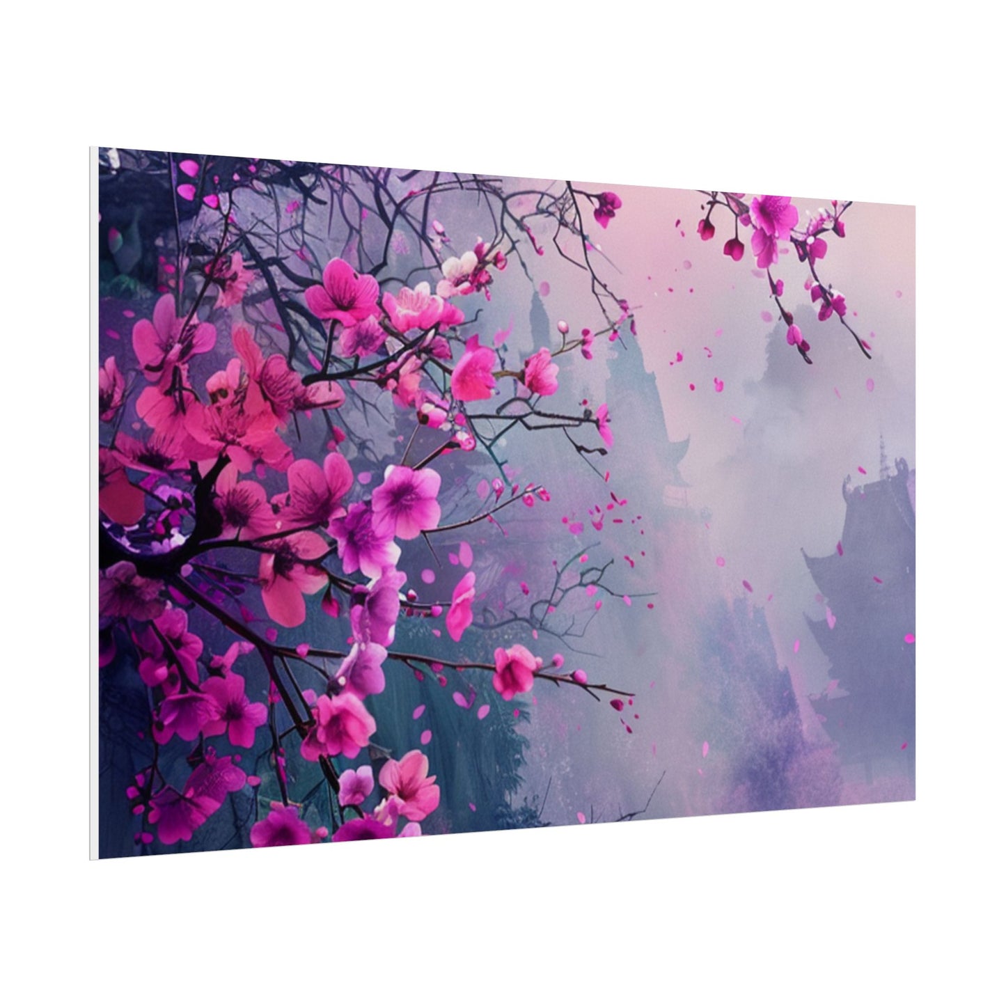 Pink Plum Blossom Wall Art
