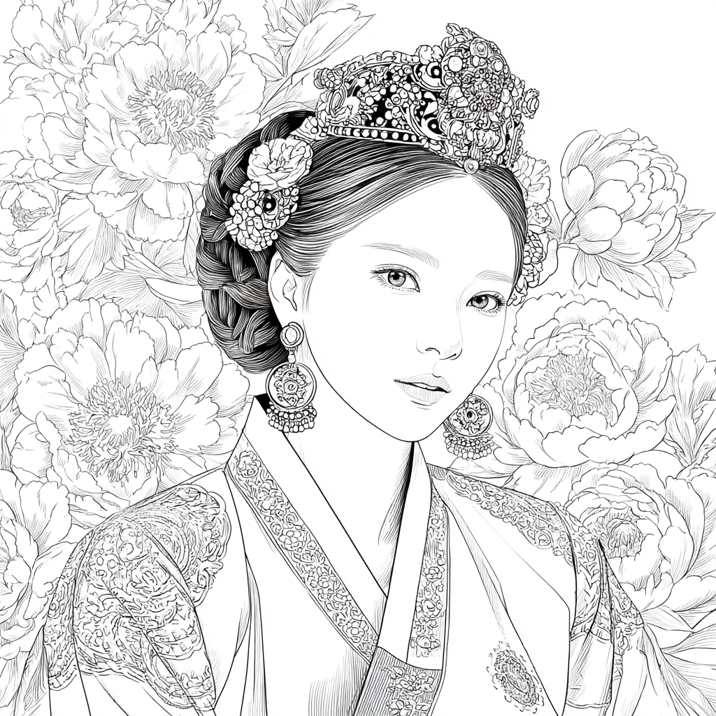 Peony Crowned Serenity