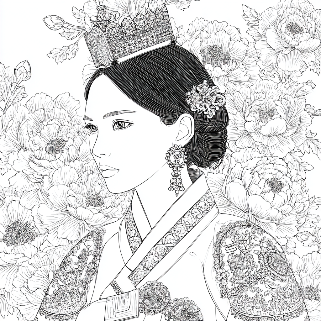 Peony Crowned Serenity