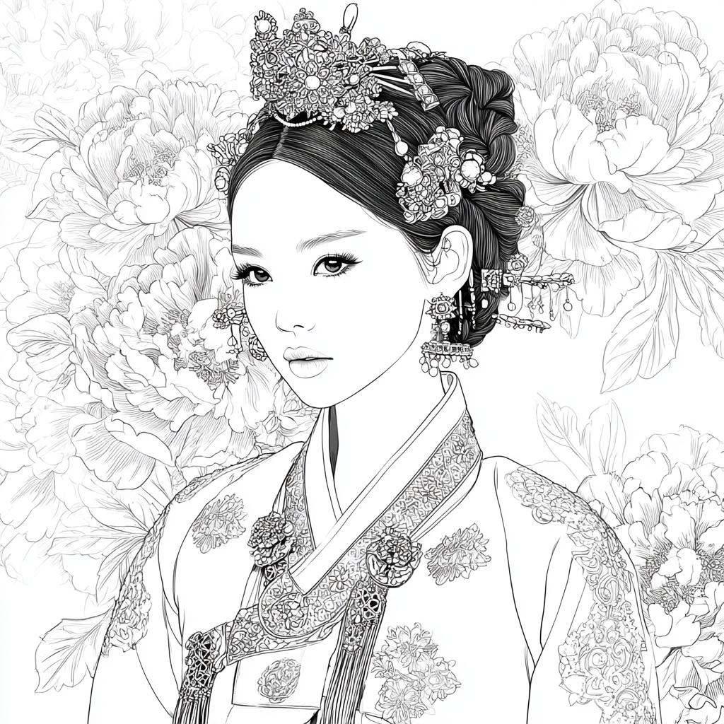 Peony Crowned Serenity