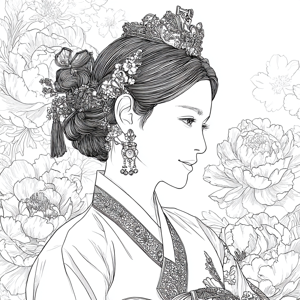 Peony Crowned Serenity