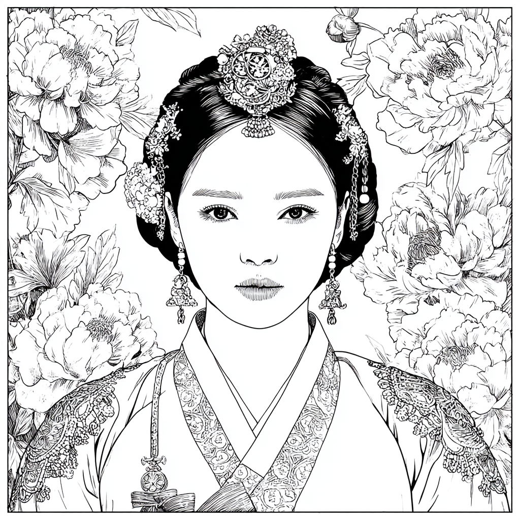 Peony Crowned Serenity