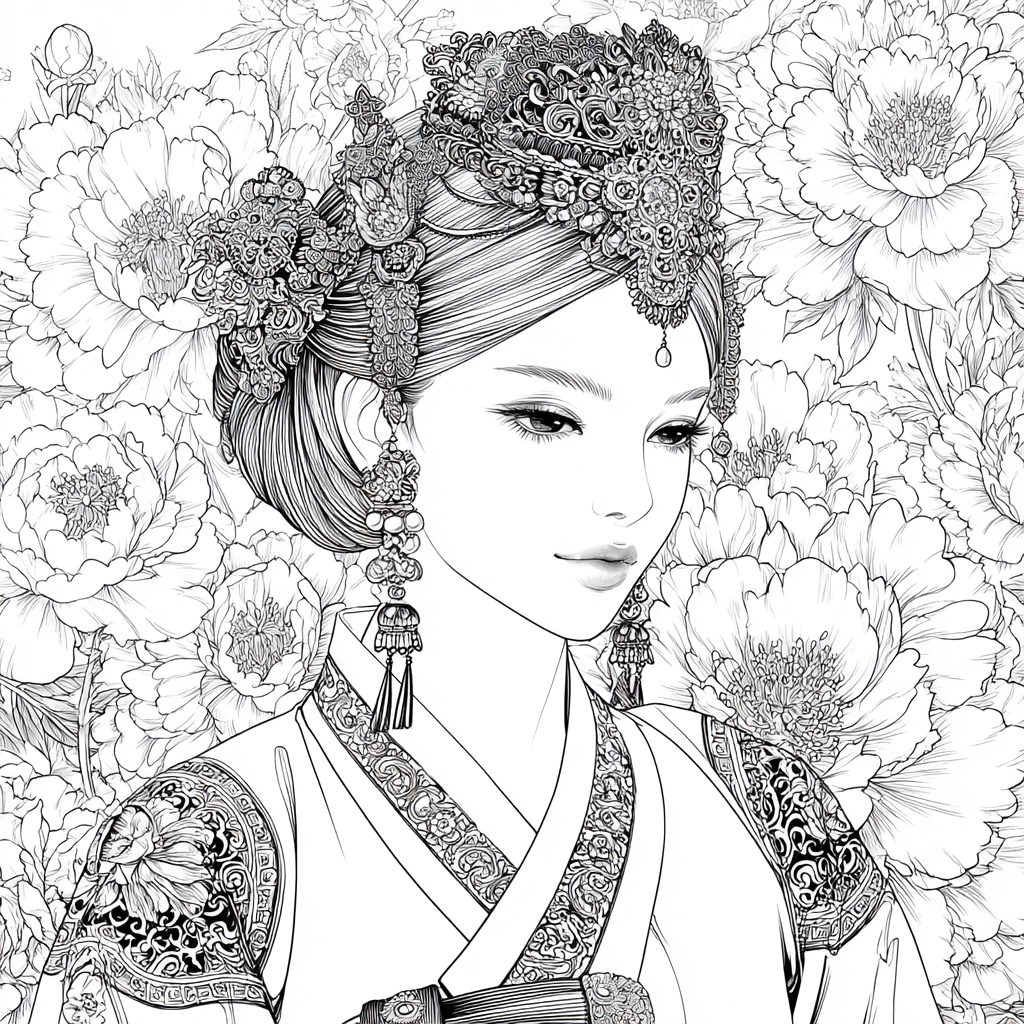 Peony Crowned Serenity