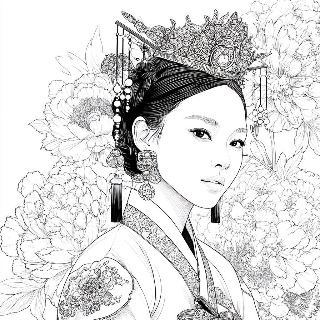 Peony Crowned Serenity
