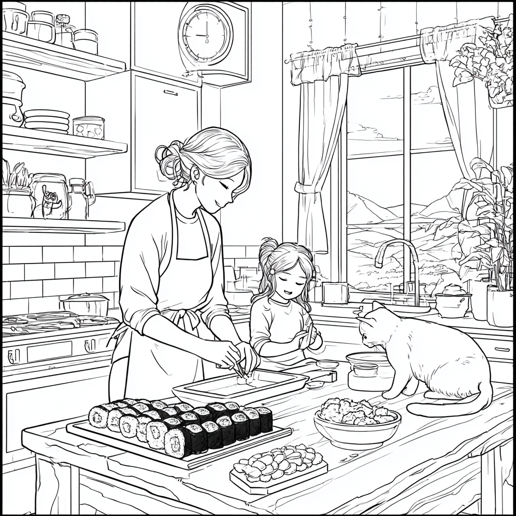 A Cozy Sushi Day with Mom