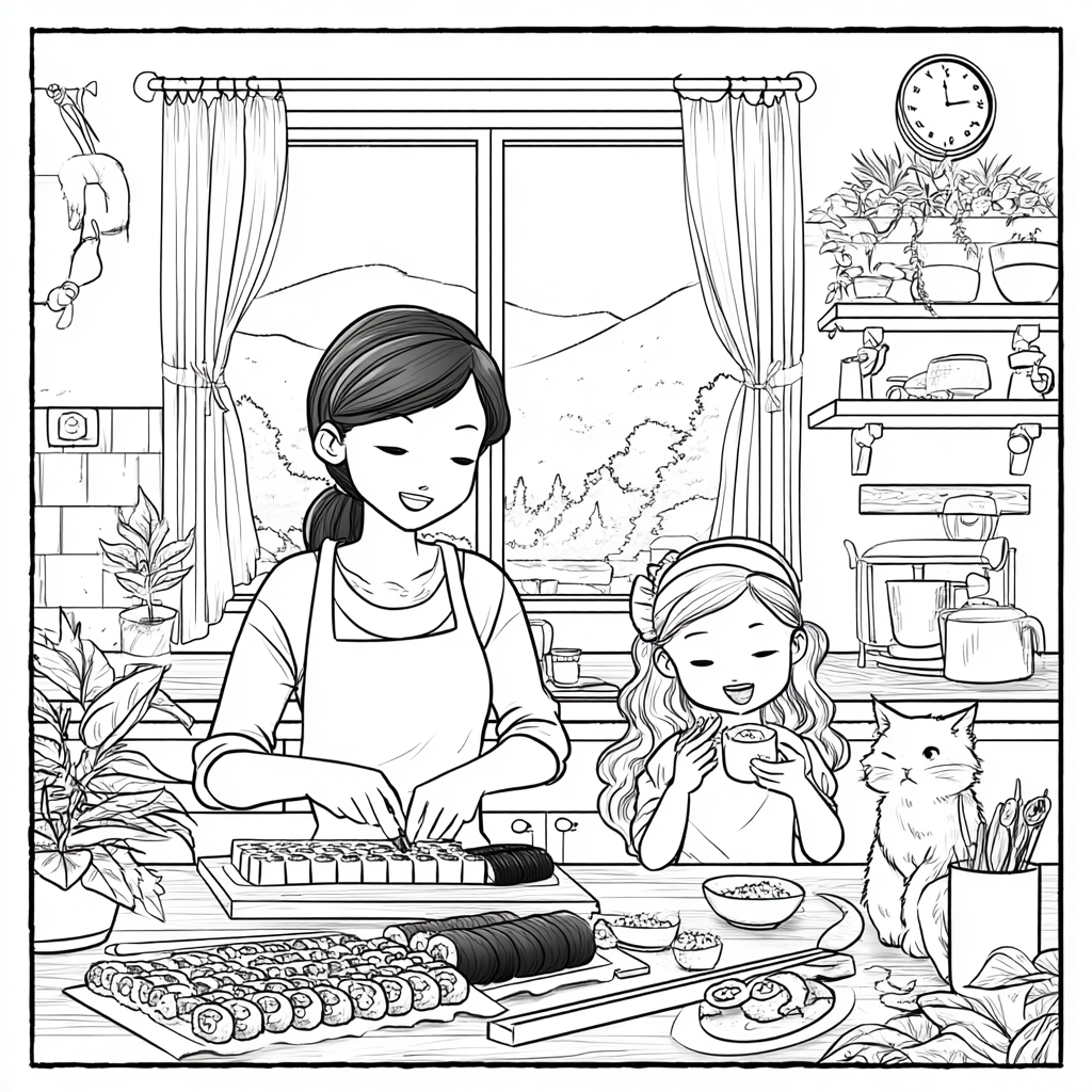 A Cozy Sushi Day with Mom