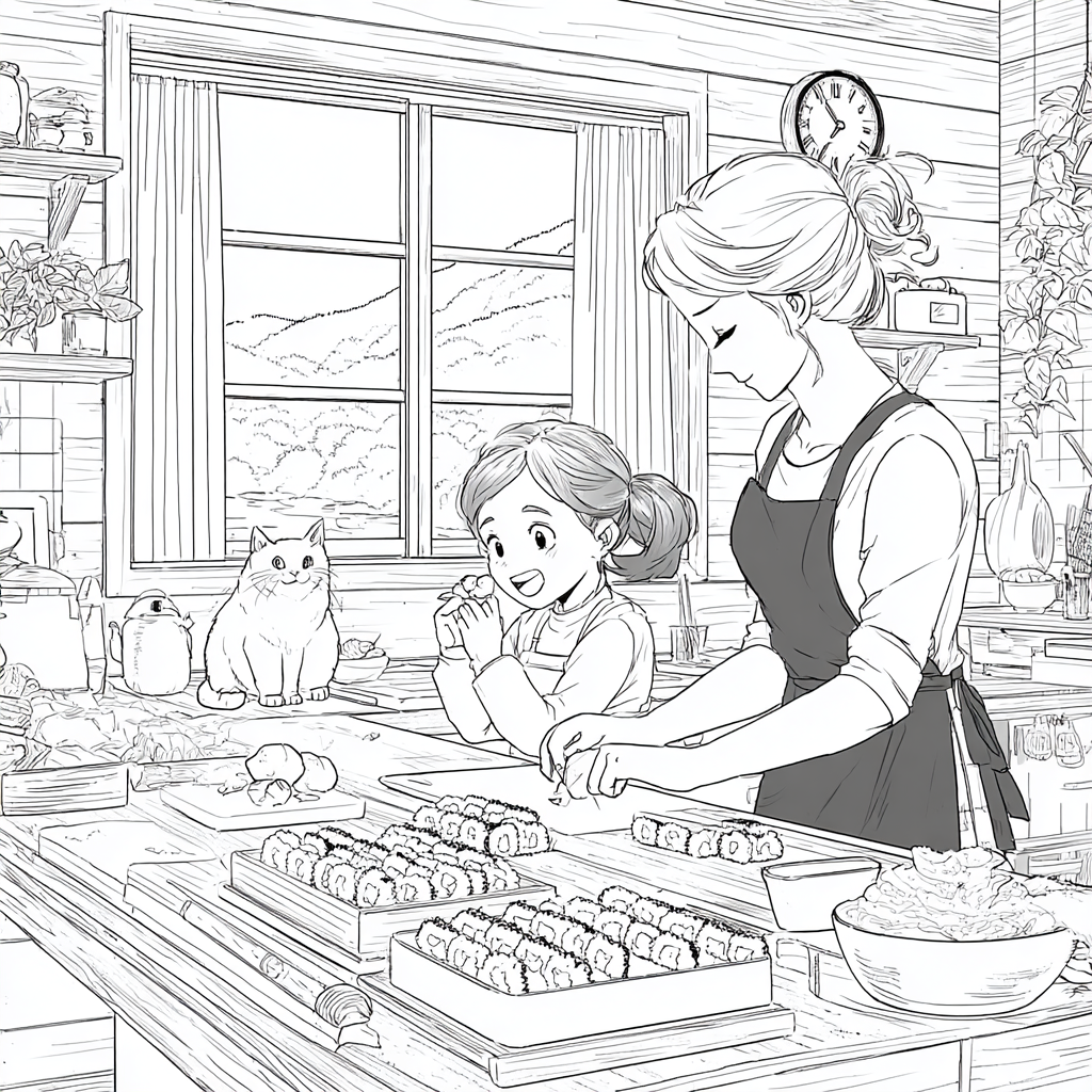 A Cozy Sushi Day with Mom