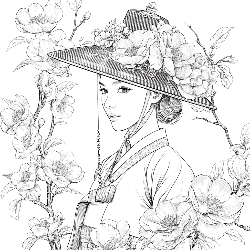 The Blossom Empress – A Portrait of Spring Grace