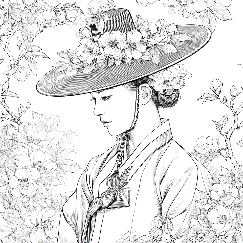 The Blossom Empress – A Portrait of Spring Grace