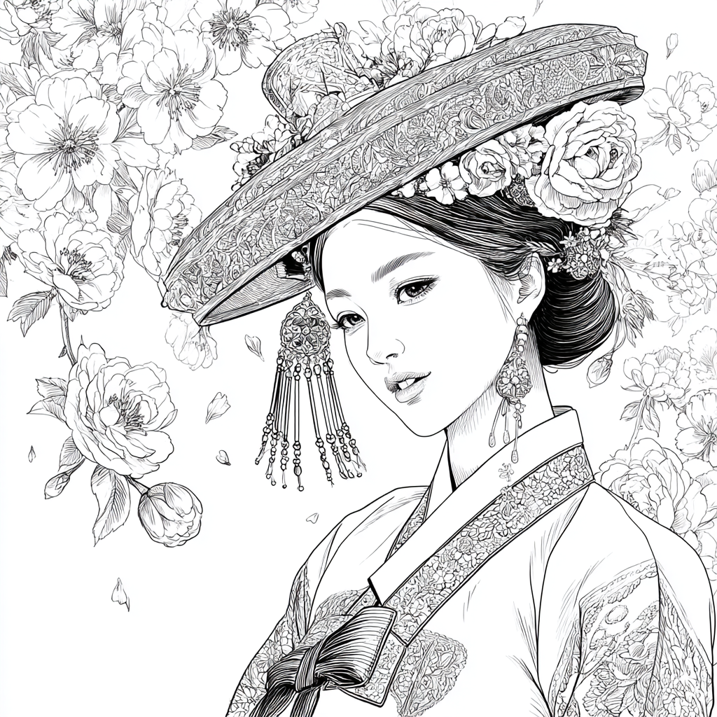 The Blossom Empress – A Portrait of Spring Grace