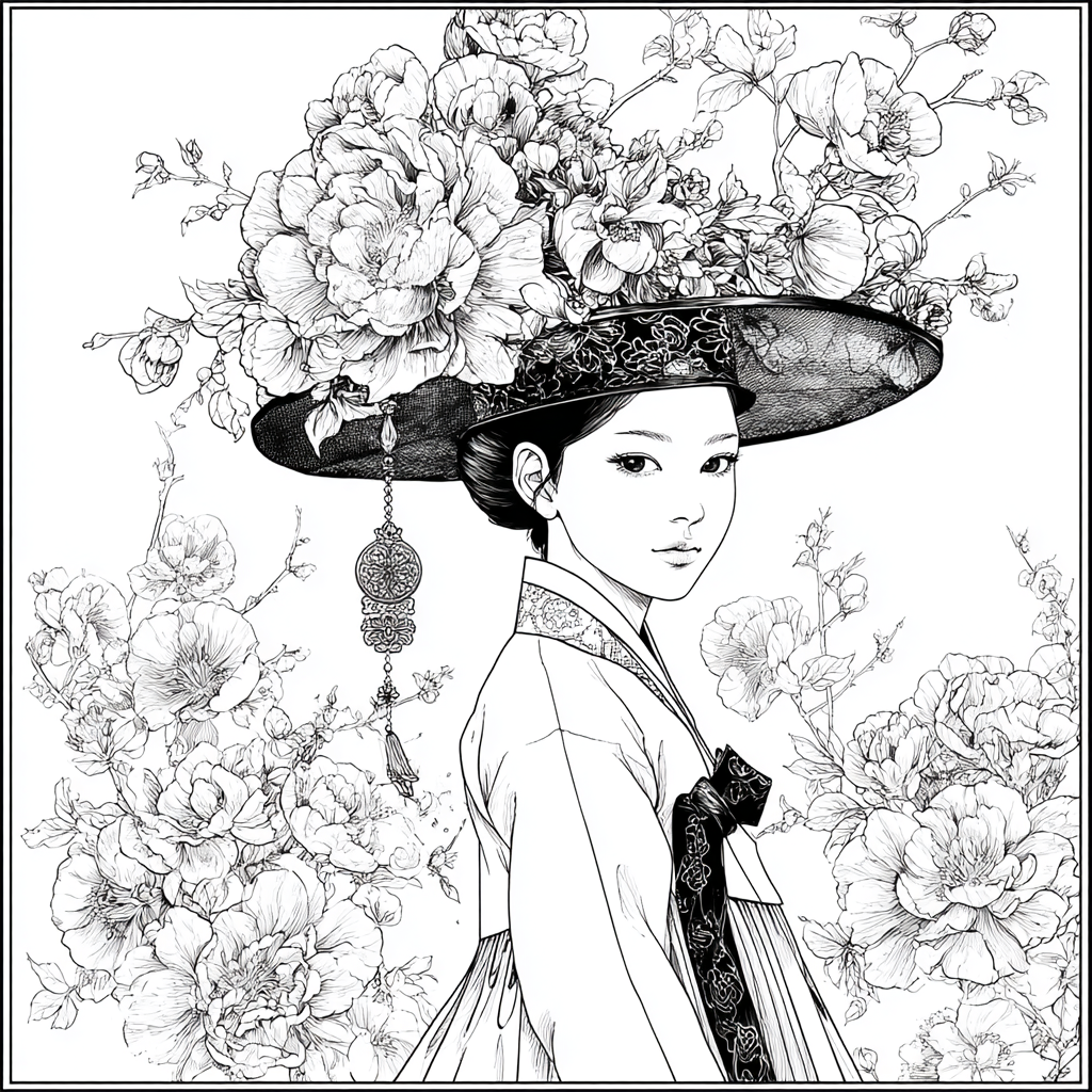 The Blossom Empress – A Portrait of Spring Grace