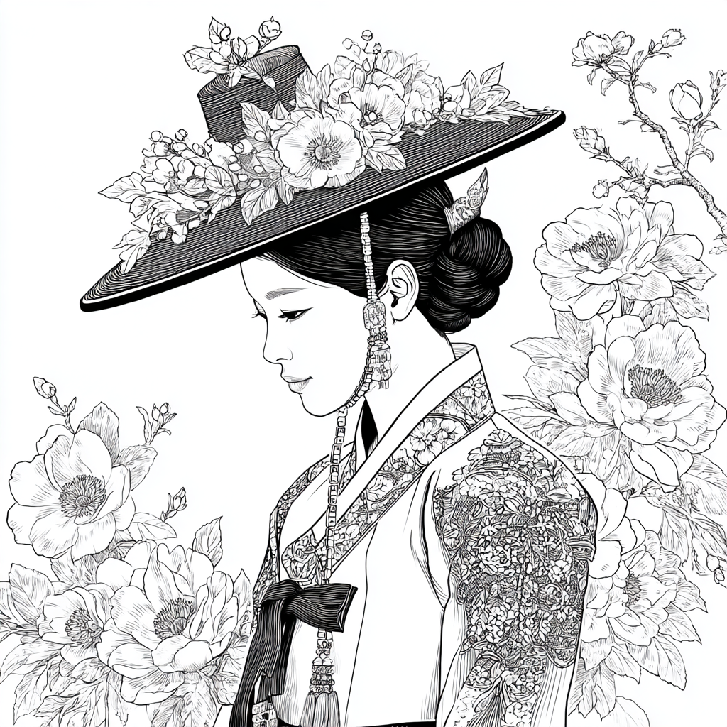 The Blossom Empress – A Portrait of Spring Grace