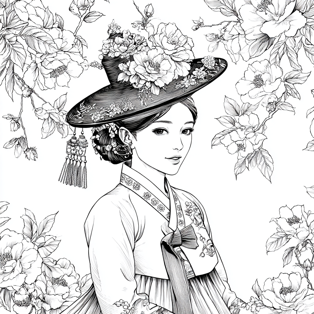 The Blossom Empress – A Portrait of Spring Grace