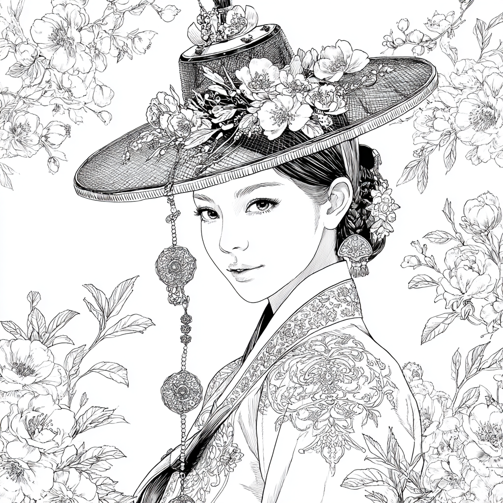 The Blossom Empress – A Portrait of Spring Grace