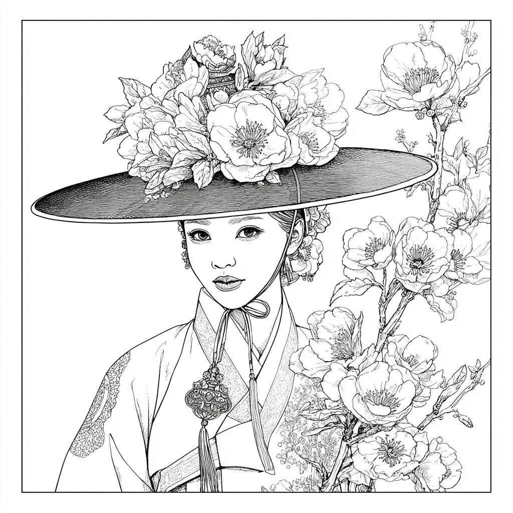 The Blossom Empress – A Portrait of Spring Grace