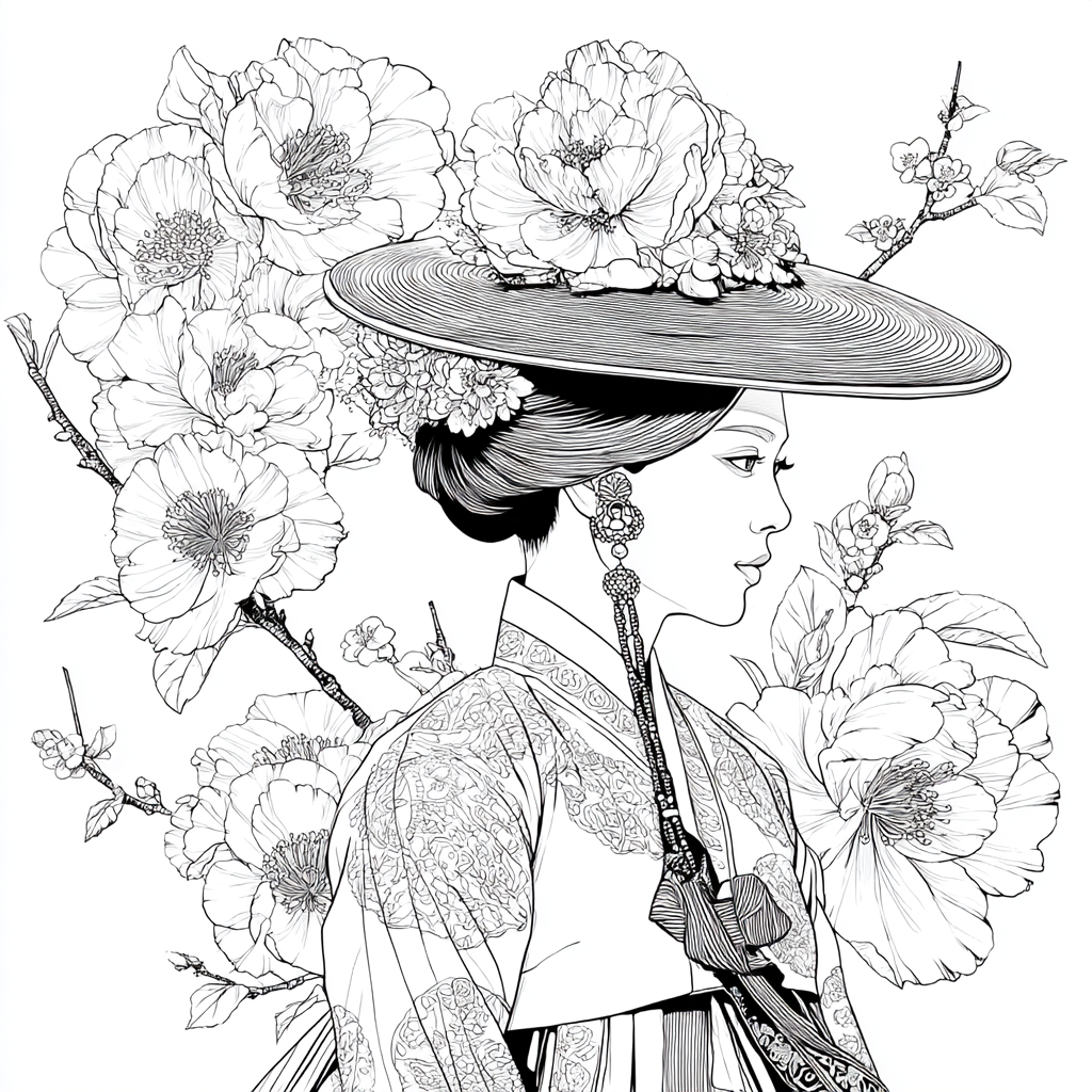 The Blossom Empress – A Portrait of Spring Grace