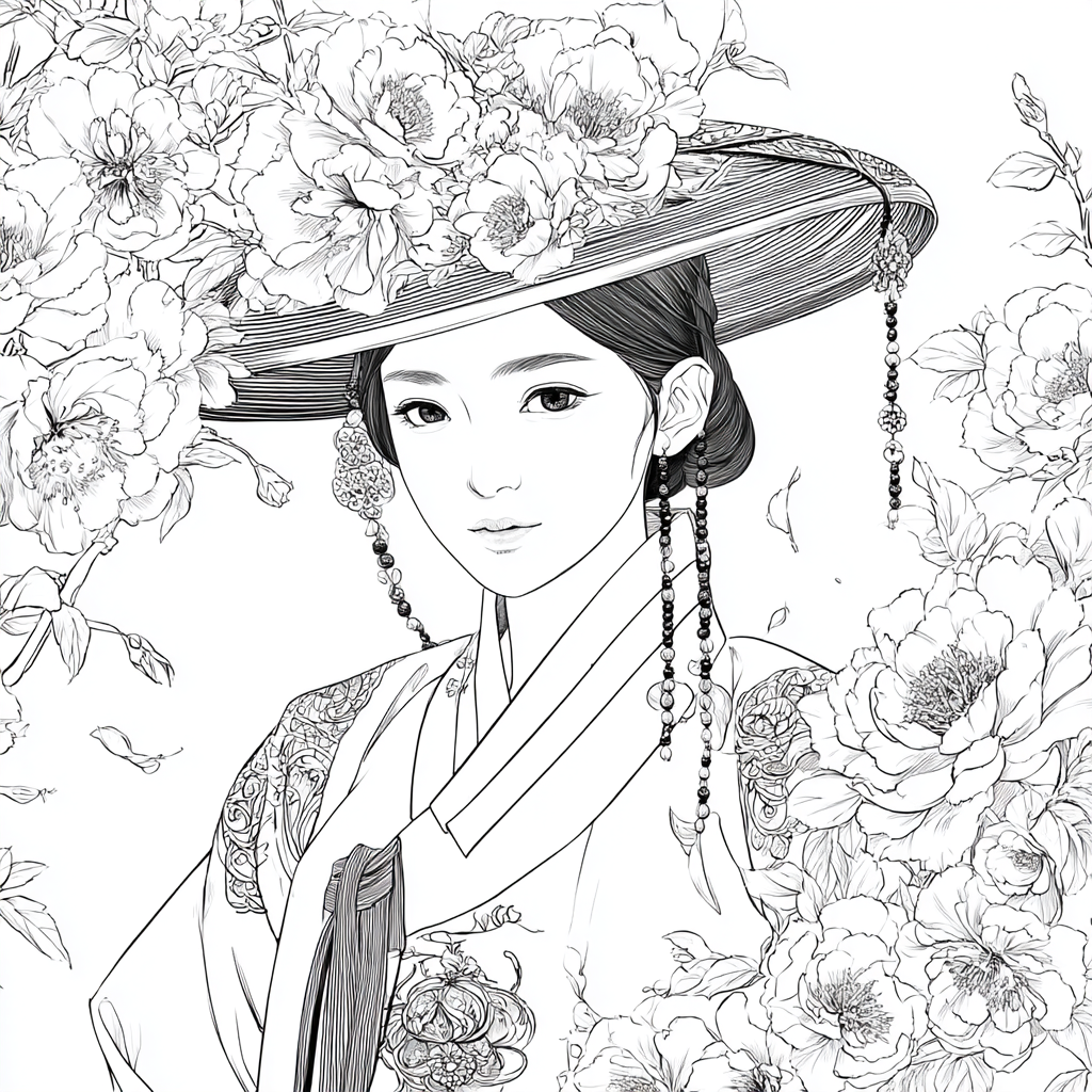 The Blossom Empress – A Portrait of Spring Grace