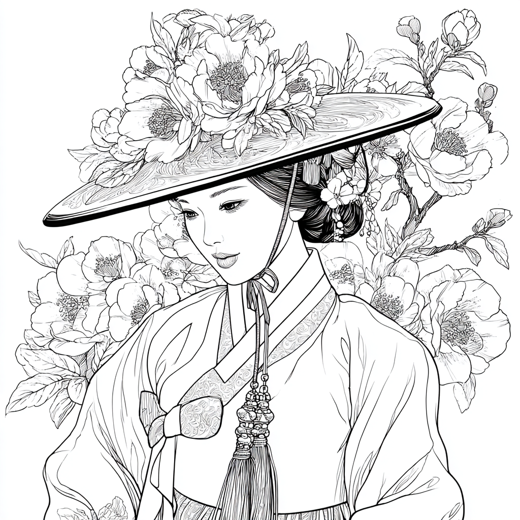 The Blossom Empress – A Portrait of Spring Grace