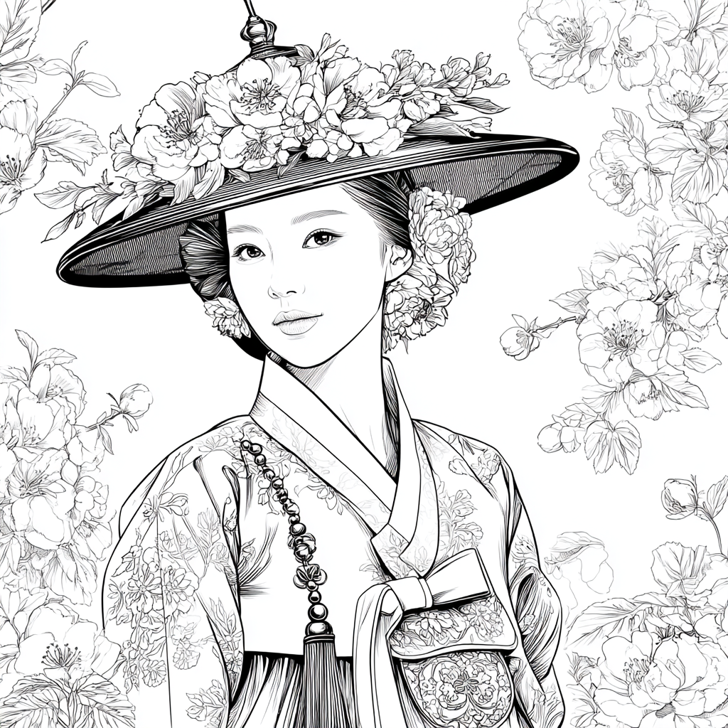 The Blossom Empress – A Portrait of Spring Grace