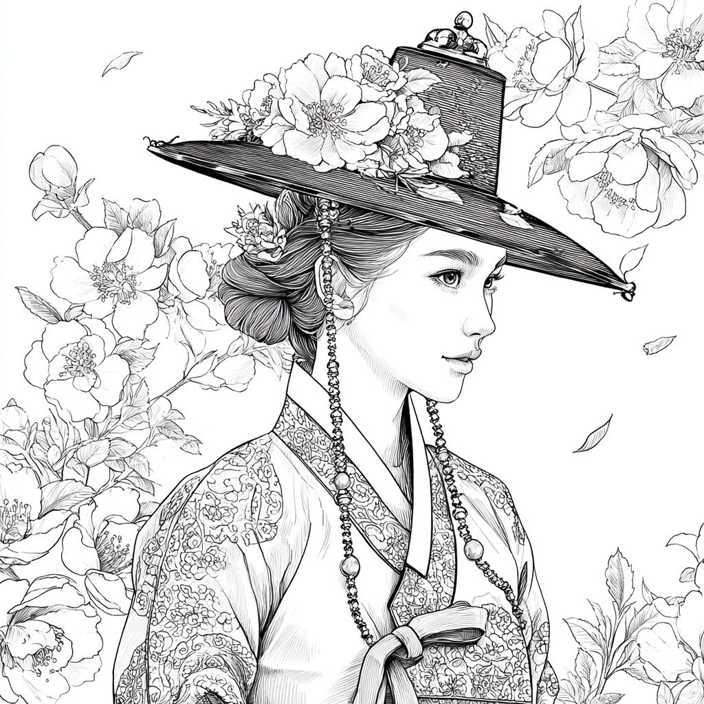 The Blossom Empress – A Portrait of Spring Grace