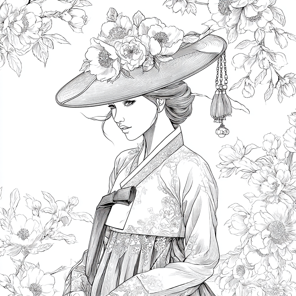 The Blossom Empress – A Portrait of Spring Grace