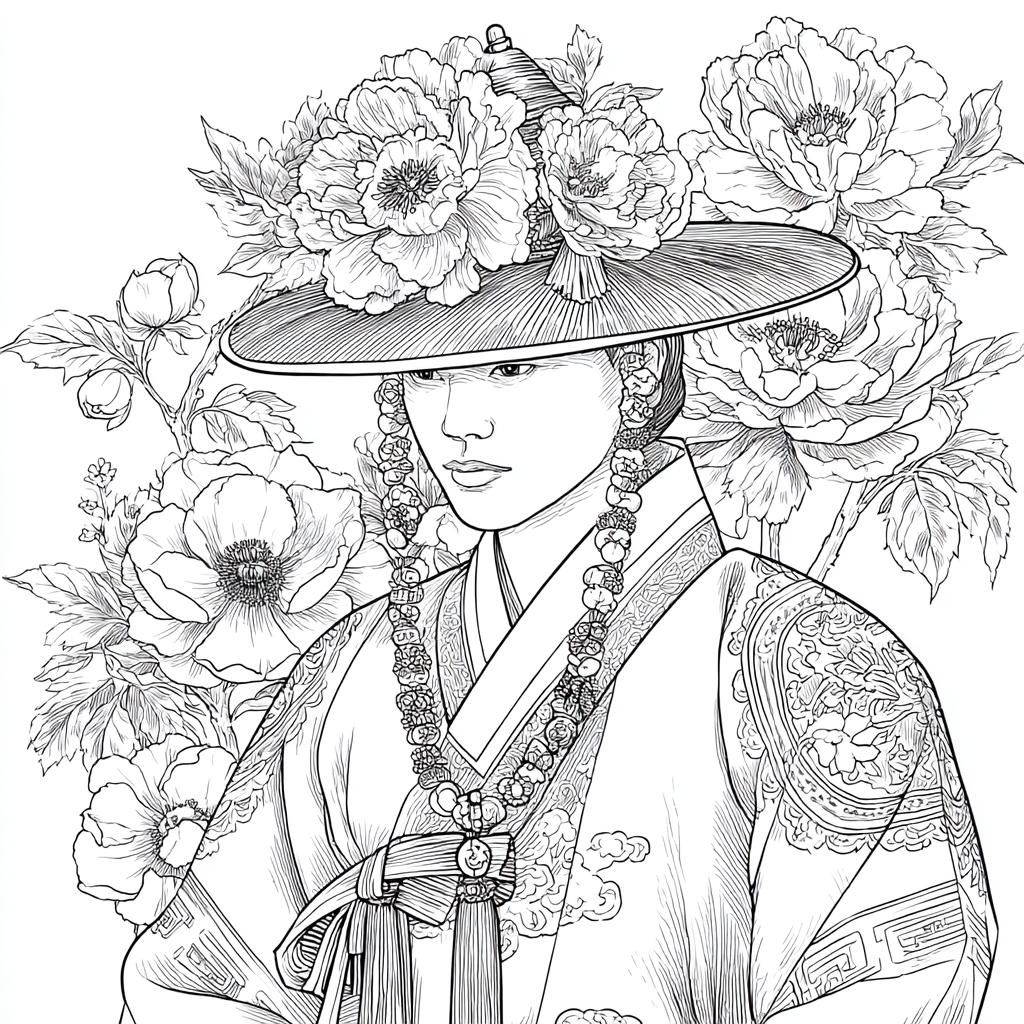 The Blossom Empress – A Portrait of Spring Grace