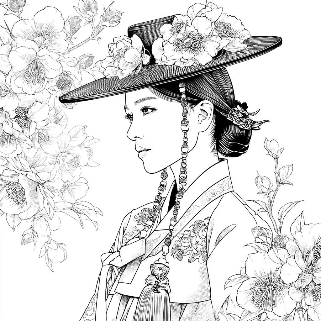 The Blossom Empress – A Portrait of Spring Grace