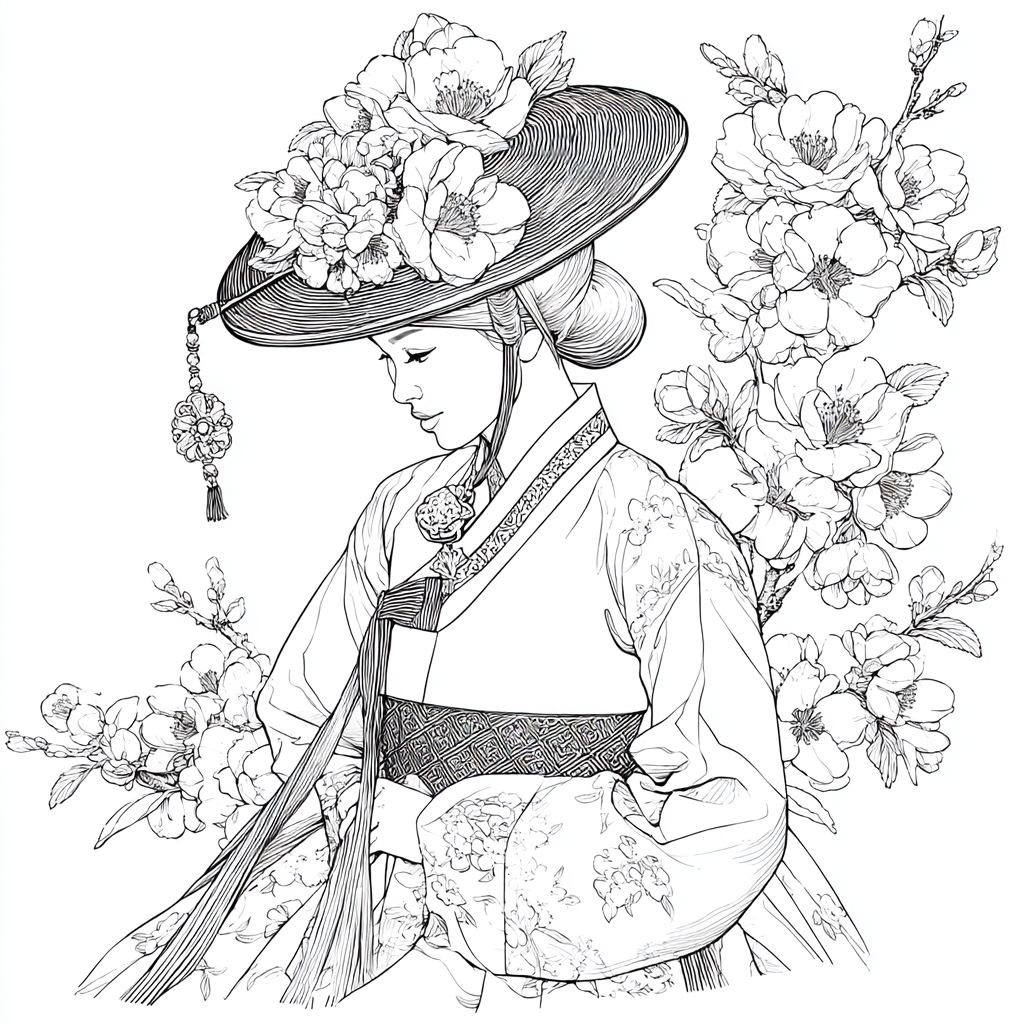 Petals Upon Silk and Sky
