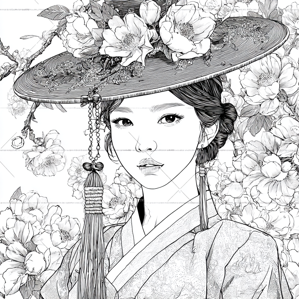 Petals Upon Silk and Sky