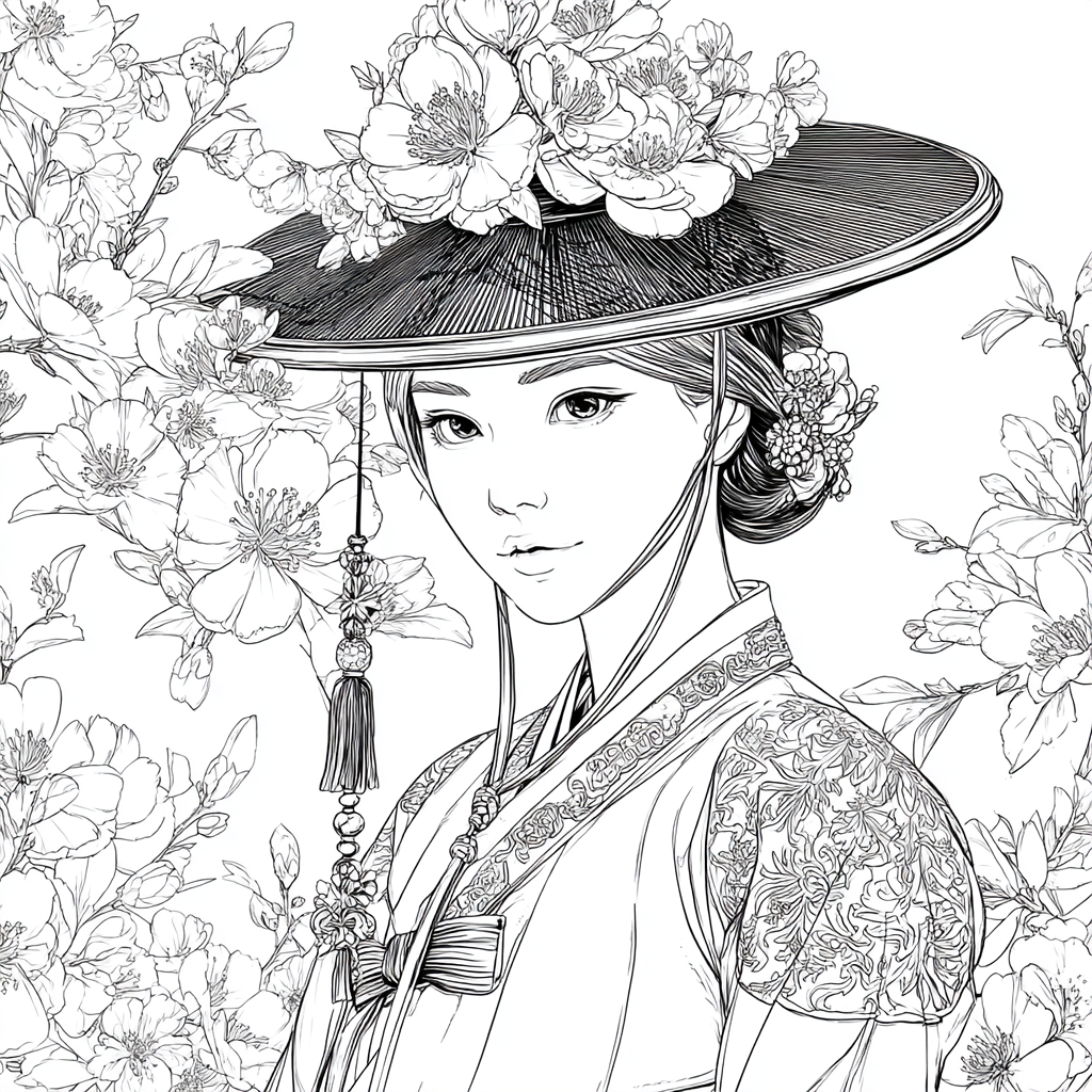 Petals Upon Silk and Sky