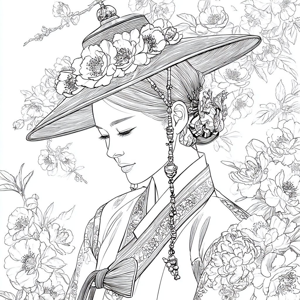 Petals Upon Silk and Sky