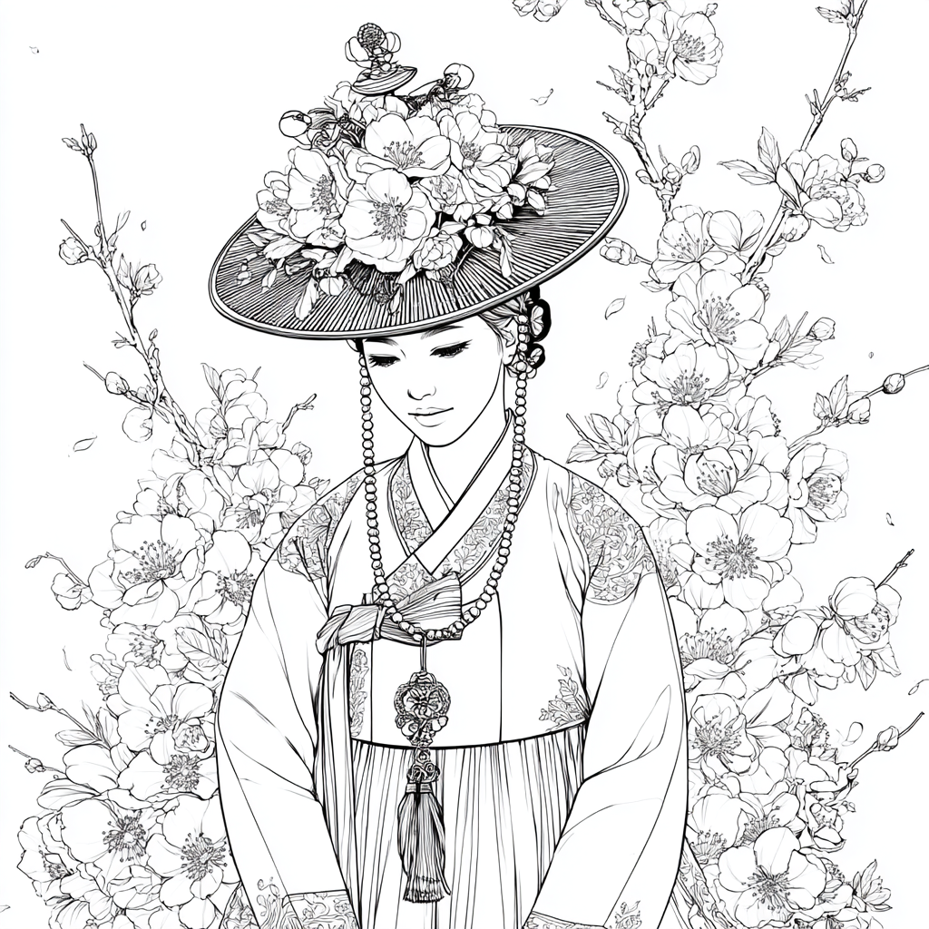 Petals Upon Silk and Sky