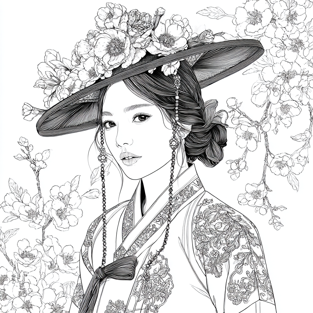 Petals Upon Silk and Sky