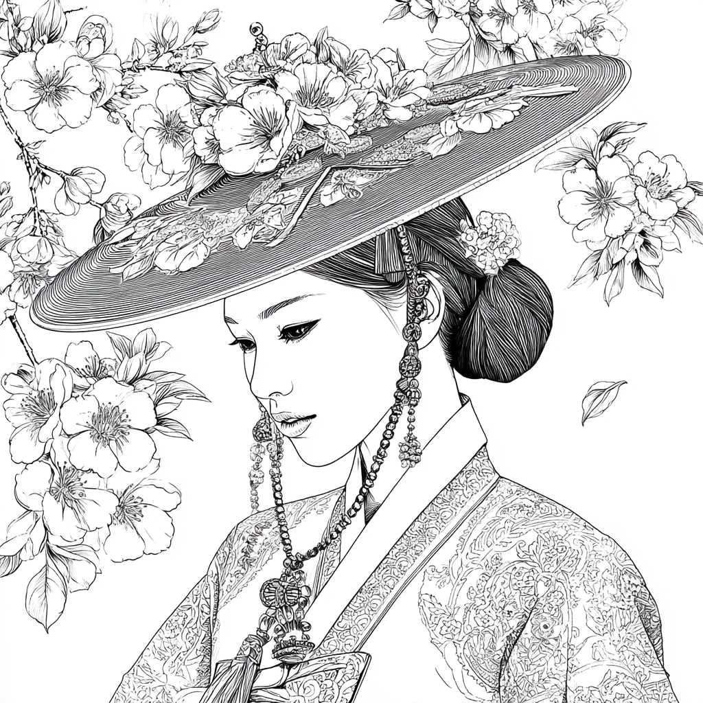 Petals Upon Silk and Sky