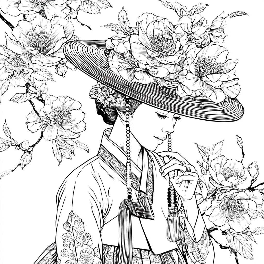 Petals Upon Silk and Sky