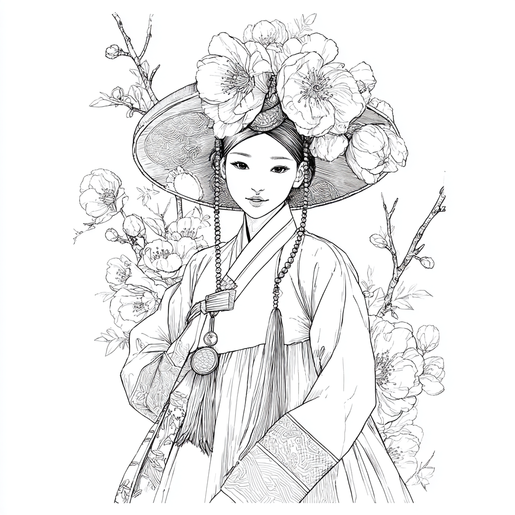 Petals Upon Silk and Sky