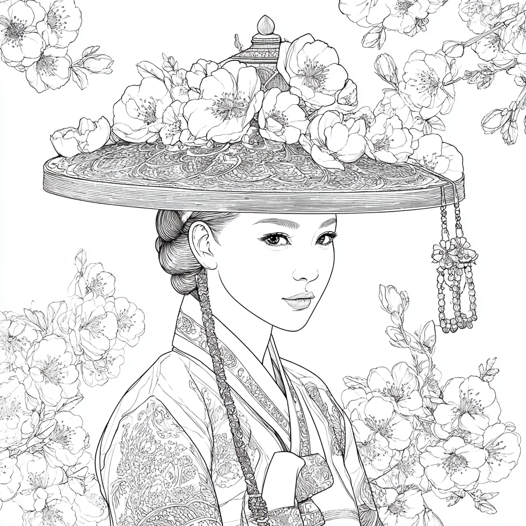 Petals Upon Silk and Sky