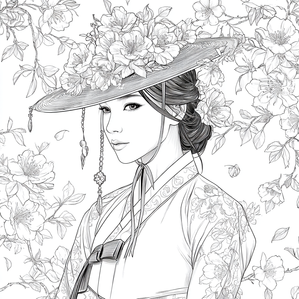 Petals Upon Silk and Sky