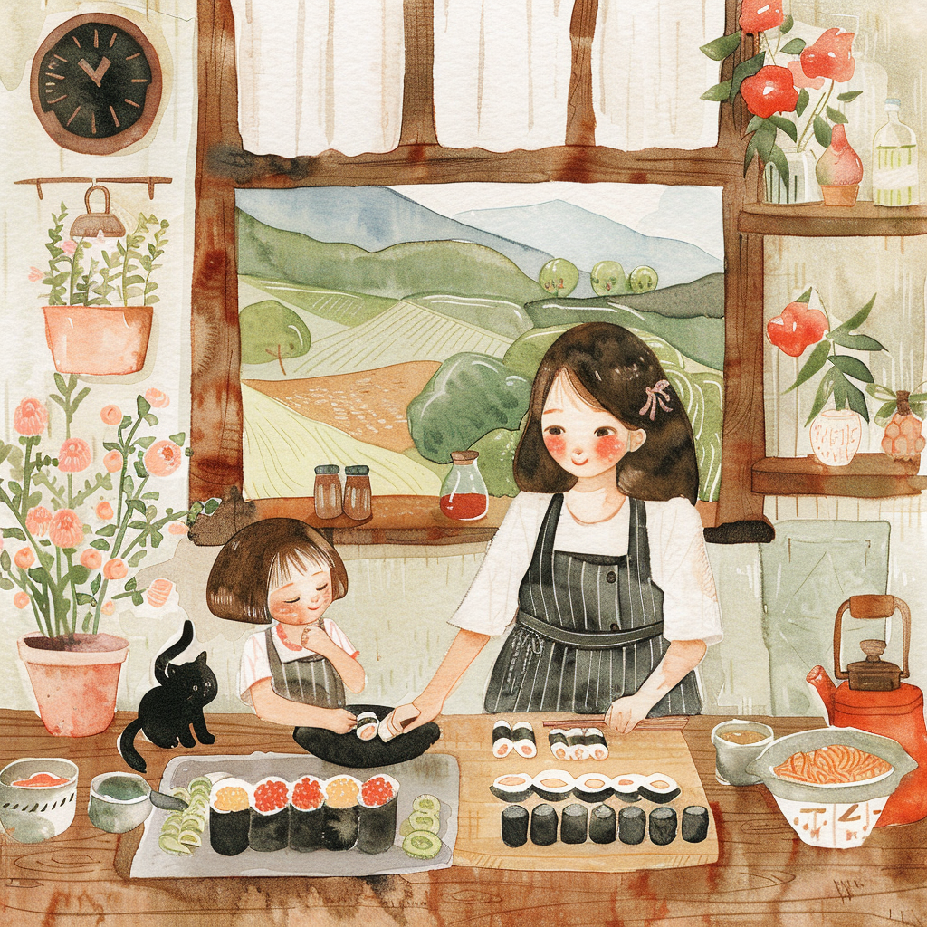 A Cozy Sushi Day with Mom